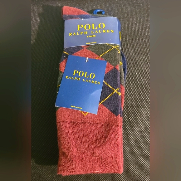 3 pack Ralph Lauren argyle dress socks - Picture 1 of 12